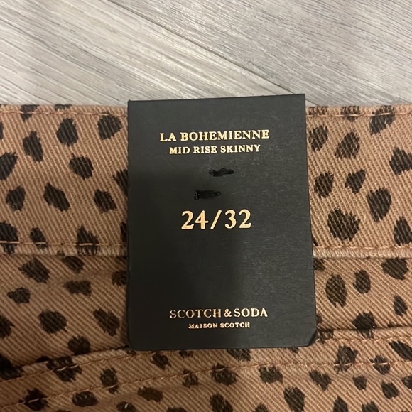 🆕 Scotch & Soda Animal Print Jeans - Picture 4 of 5